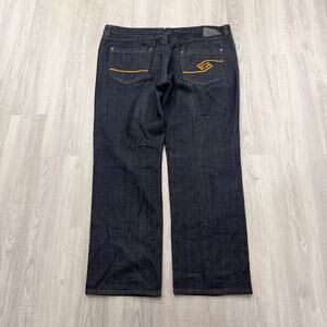 Vintage Enyce Jeans Men's 44x34 Blue Dark Was Denim Baggy Loose Fit Hip Hop Y2K